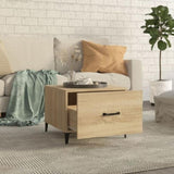 Coffee Table with Metal Legs 2 pcs Sonoma Oak 50x50x40 cm 812733