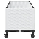 Garden Planter with Wheels White 80 x 40 x 48 cm PP 3422963