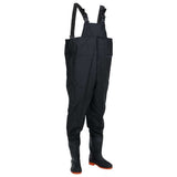 Chest Waders with Boots Black Size 45 4016988