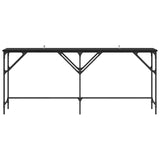 Console Table Black Oak 180 x 30 x 75 cm Engineered Wood 882880