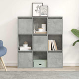 Bookcase Concrete Grey 89x24x101,5 cm Engineered Wood 860403