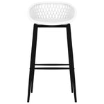 5 Piece Bar Set Black and White 3057376