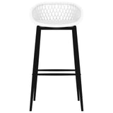 5 Piece Bar Set Black and White 3057376