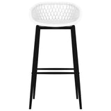 5 Piece Bar Set Black and White 3057376