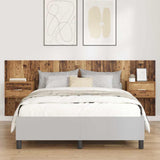 Headboard with Cabinet 3 pcs Old Wood Engineered Wood 3415637