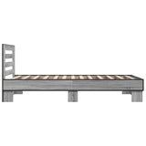 Bed Frame with Headboard Grey Sonoma 80 x 200 cm 8009104