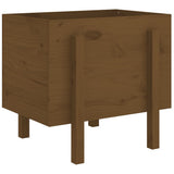 Garden Planter Honey Brown 62x50x57 cm Solid Wood Pine 825208