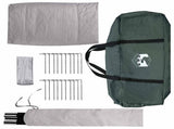 Tipi Tent with Roof Army green 6-Person Polyester and Steel 42028626