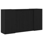 Reception Desk Black Oak 200x50x103.5 cm Engineered Wood 3324179