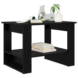 Coffee Table Black Oak 72 x 50 x 50 cm Engineered Wood 8000189