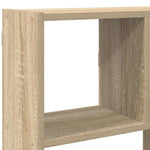 ZNTS Wall Cube Shelf 12 Compartments Sonoma Oak Engineered Wood 860006