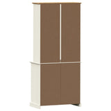 Highboard "VIGO" White 78x40x175 cm Solid Wood Pine 3188305