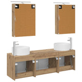 Bathroom Cabinet Set 5 pcs Artisan Oak Engineered Wood 3406566
