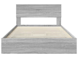 Storage Bed Grey Sonoma 100 x 200 cm Engineered Wood 3410831