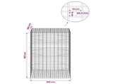 Gabion with 3.5 mm Wire and 5x10 cm Mesh 100x100x150 cm 3462932