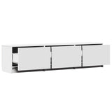 TV Cabinet with LED White 165 x 34 x 40 cm Engineered Wood 3418722