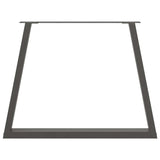 Dining Table Legs V-Shape 2 pcs Anthracite 90x cm Steel 4012578