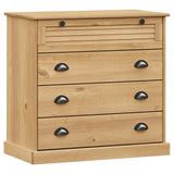 Chest of Drawers VIGO 80x40x76 cm Solid Wood Pine 353160