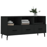 TV Cabinet Black 102x36x50 cm Engineered Wood 829053
