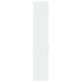 Slim Storage Cabinet White 40x42.5x225 cm Engineered Wood 3281273