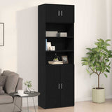 Wall Cabinet Black oak 70 x 42.5 x 40 cm Engineered Wood 869152