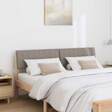 Upholstered Headboard Taupe 150 cm Solid Pine Wood 879227