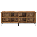 Shoe Cabinet Old Wood 131 x 35 x 50 cm Engineered Wood and Iron 881310