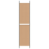 5-Panel Room Divider Beige 250 x 220 cm Fabric 42039225