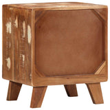 ZNTS Bedside Cabinet 40x32x46 cm Solid Wood Reclaimed 4104513