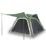 Camping Tent 4-Person Green Quick Release Waterproof 94356