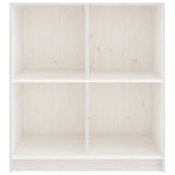 Sideboard White 70x33x76 cm Solid Pinewood 809949