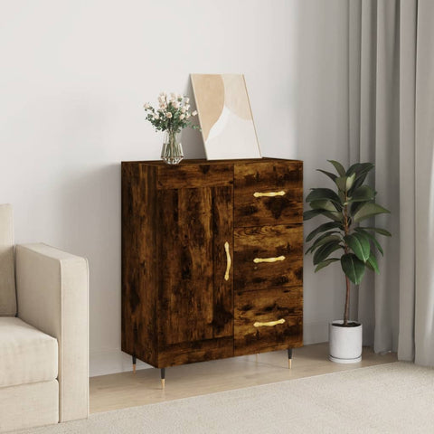 ZNTS Sideboard Smoked Oak 69.5x34x90 cm Engineered Wood 830241