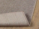 Indoor Rug LUGO Cream and Taupe 120 x 120 cm Polyester 42022707