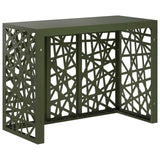 Air Conditioner Cover Olive Green 110 x 50 x 80 cm Steel 8014167