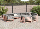 9 Piece Garden Sofa Set Solid Wood Douglas Fir 3299627