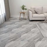 Self-adhesive Flooring Planks 55 pcs PVC 5.11 m Grey Striped 324678