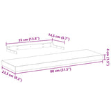 Floating Shelves 2 pcs 80x23.5x4 cm Engineered Wood 4010692