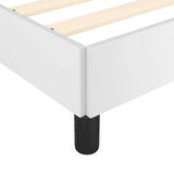 Bed Frame without Mattress White 90x190 cm Single Single Faux Leather 349840