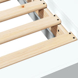 Bed Frame without Mattress White 135x190 cm Double 3281224