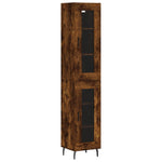 Highboard Smoked Oak 34.5x34x180 cm Engineered Wood 3199446