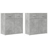 Sideboards 2 pcs Concrete Grey 79x38x80 cm Engineered Wood 3276619