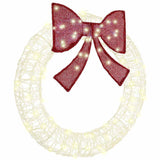 Wreath with 80 LEDs Warm white 92 x 92 x 9.5 cm Acrylic 42019125