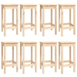 9 Piece Bar Set Solid Wood Pine 3124717