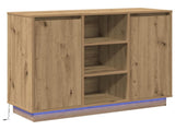 LED Sideboard Artisan Oak 90 x 32 x 75 cm Engineered Wood 869689