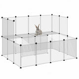 Small Animal Cage Transparent 143x107x93 cm PP and Steel 340570