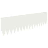 Lawn Edging 20 pcs 103 x 30 cm Steel White 8008507