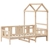 Day Bed with Roof without Mattress 80x200 cm Solid Wood 3282278
