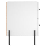 Bedside Cabinet White 40x35x47.5 cm Engineered Wood 827324