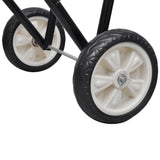Metal Foldable Saddle Rack with Wheels 141332