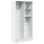 Wardrobe White 100x50x200 cm Engineered Wood 3307765
